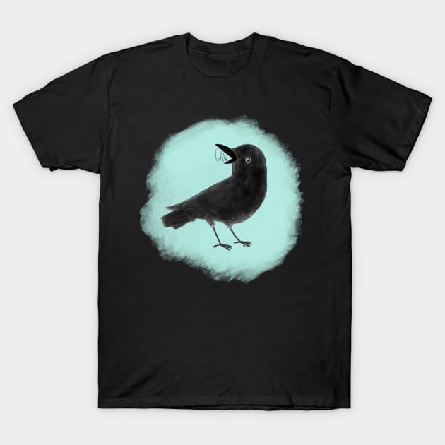 Baby Crow T-Shirt by Hannah De La Vega